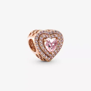 (resim) Pandora Parıldayan Seviyeli Kalp Charm - 789218C01