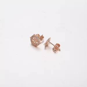 (resim) PANDORA Pembe altın Işıltılı Dümen ve Çapa Küpe - PD-3739