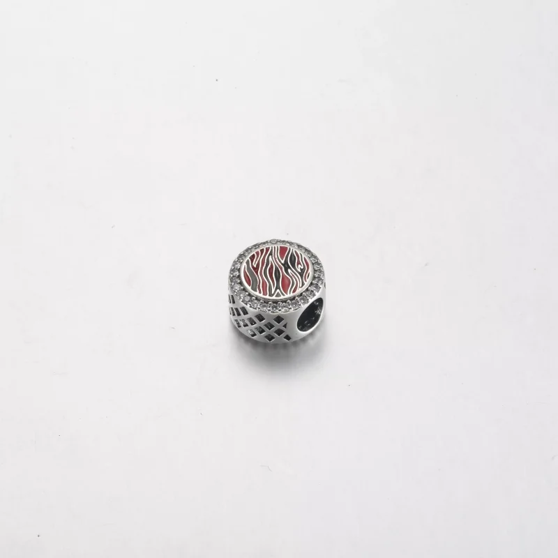 (resim) Pandora Pembe Zebra desenli gümüş charm - 792016CZ_E026 - Görüntüle 3