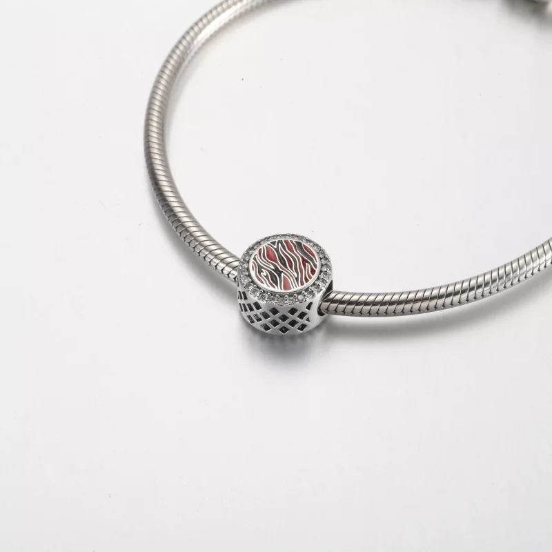 (resim) Pandora Pembe Zebra desenli gümüş charm - 792016CZ_E026 - Görüntüle 5