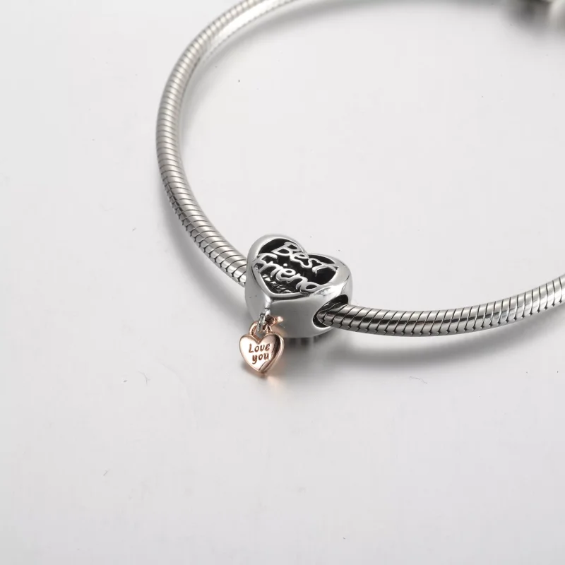 (resim) Pandora Seni Seviyorum En İyi Arkadaş Kalp Charm'ı - 782243C00 - Görüntüle 5