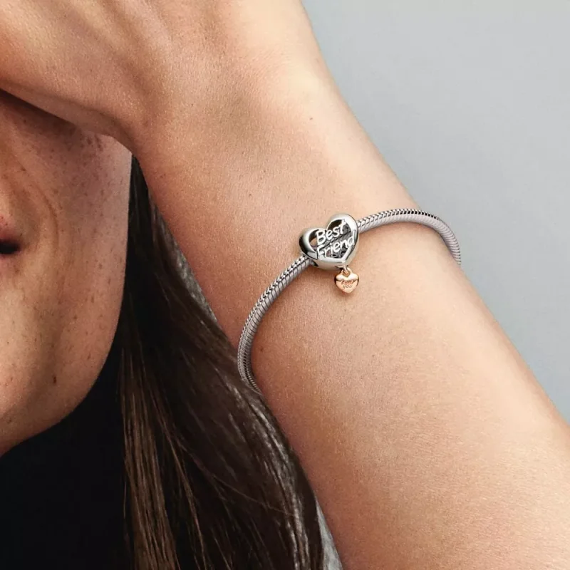 (resim) Pandora Seni Seviyorum En İyi Arkadaş Kalp Charm'ı - 782243C00 - Görüntüle 6
