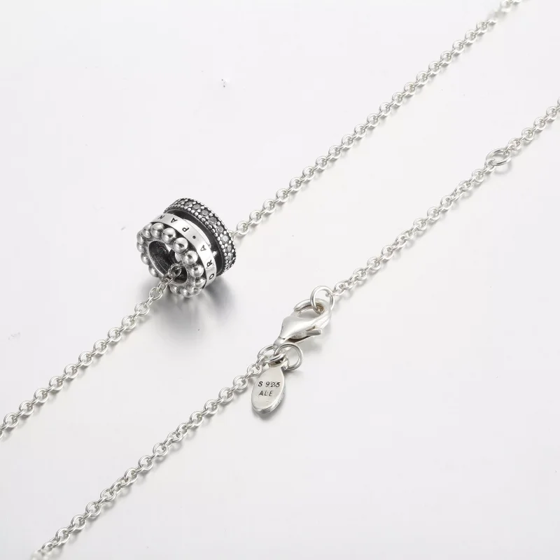 (resim) Pandora Signature Logo Pavé ve Boncuklu Kolye ve Kolye - 392311C01 - Görüntüle 4