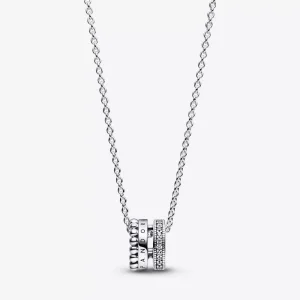 (resim) Pandora Signature Logo Pavé ve Boncuklu Kolye ve Kolye - 392311C01