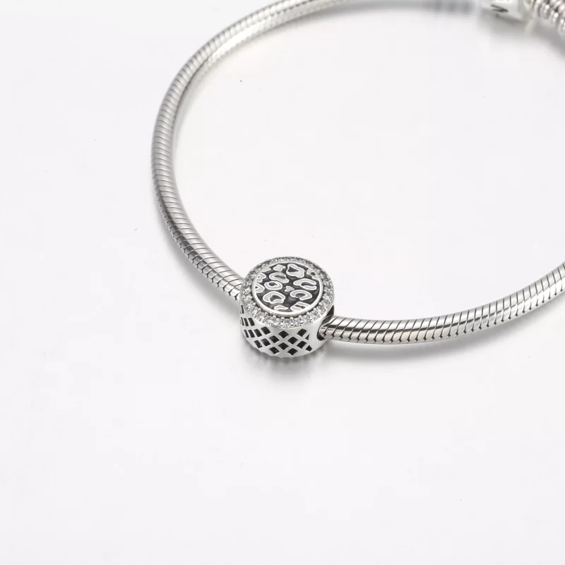 (resim) Pandora Siyah Leopar desenli gümüş charm - 792016CZ_E023 - Görüntüle 5