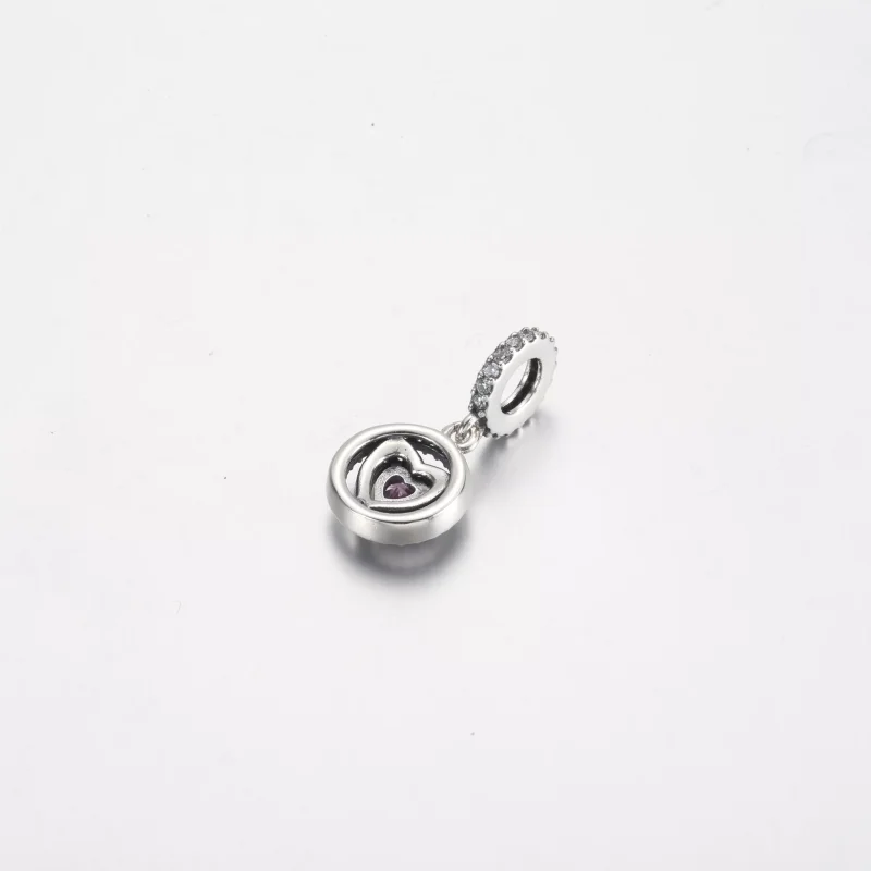 (resim) Pandora Sparkling Double Halo Kalp Sallantılı Charm - 791476C01 - Görüntüle 3