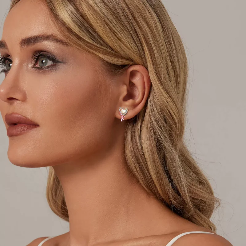 (resim) PANDORA Stil Aşk Yay Küpe - SCE1696 - Görüntüle 6