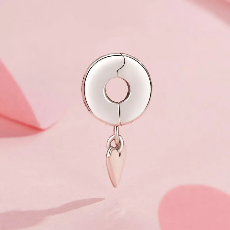 (resim) PANDORA Stil Akıllı Kalp Silikon Toka Charm - SCC2694 - Görüntüle 3