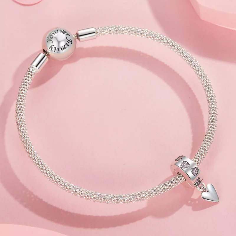 (resim) PANDORA Stil Akıllı Kalp Silikon Toka Charm - SCC2694 - Görüntüle 5