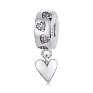 (resim) PANDORA Stil Akıllı Kalp Silikon Toka Charm - SCC2694