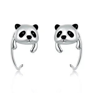 (resim) PANDORA Stil Mini Panda Küpe - BSE568