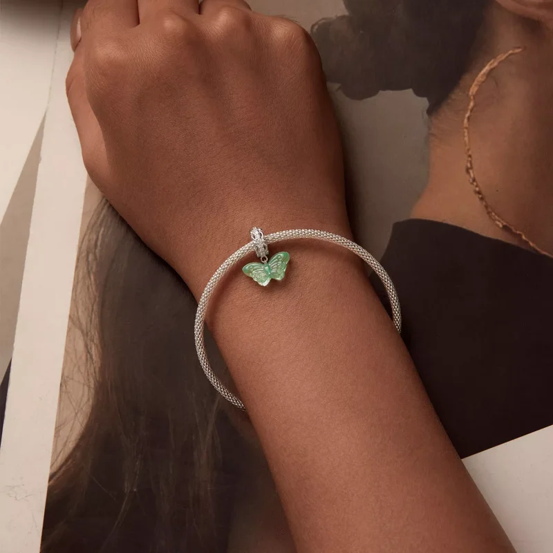 (resim) PANDORA Stil Yeşil Kelebek Charm - SCC2712 - Görüntüle 6