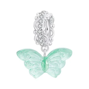 (resim) PANDORA Stil Yeşil Kelebek Charm - SCC2712