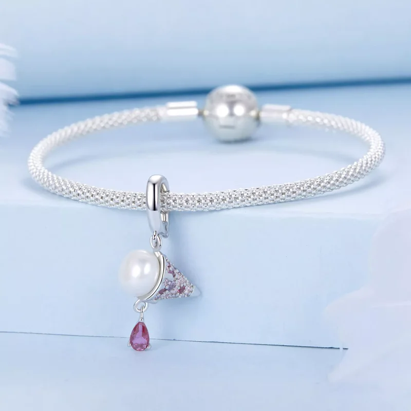 (resim) PANDORA Stili Doğal İnci Dondurma Charm'ı - BSC962 - Görüntüle 3