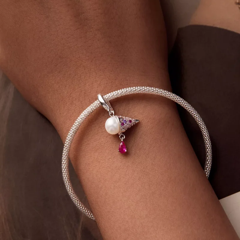 (resim) PANDORA Stili Doğal İnci Dondurma Charm'ı - BSC962 - Görüntüle 6