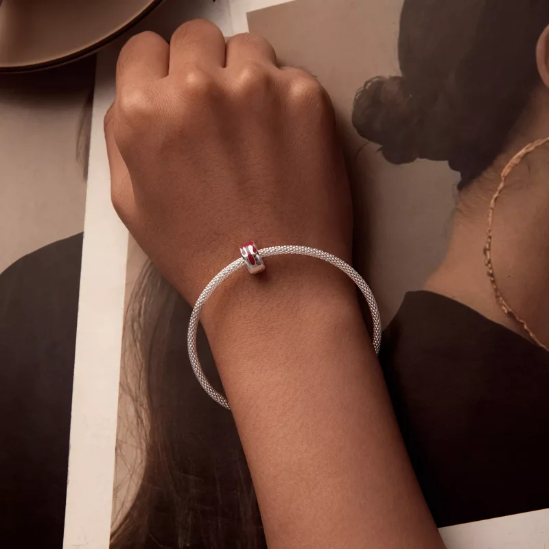 (resim) PANDORA Stili Erimiş Konumlandırma Toka Charm'ı - SCC2700 - Görüntüle 6