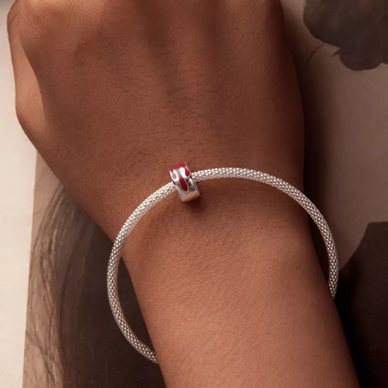 (resim) PANDORA Stili Erimiş Konumlandırma Toka Charm'ı - SCC2700 - Görüntüle 7