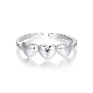 (resim) PANDORA Stili Kalp Yüzük - SCR1001-E