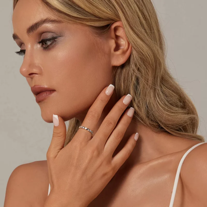 (resim) PANDORA Tarzı Dalgalı Yüzük - BSR515 - Görüntüle 4