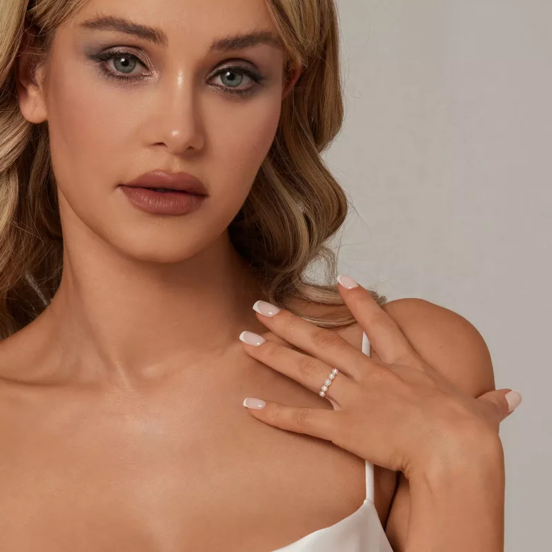 (resim) PANDORA Tarzı Doğal İnci Yüzük - BSR510 - Görüntüle 4