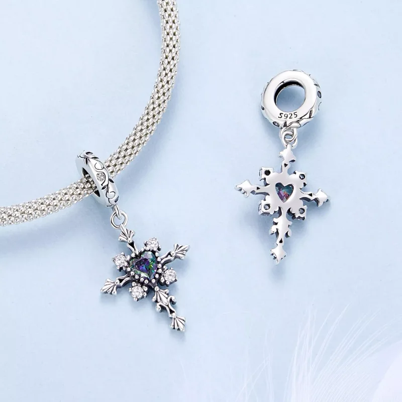 (resim) PANDORA Tarzı Haç Charm - BSC970 - Görüntüle 4