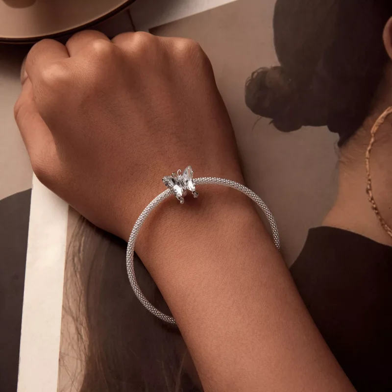 (resim) PANDORA Tarzı Işıltılı Kelebek Charm - BSC965 - Görüntüle 5