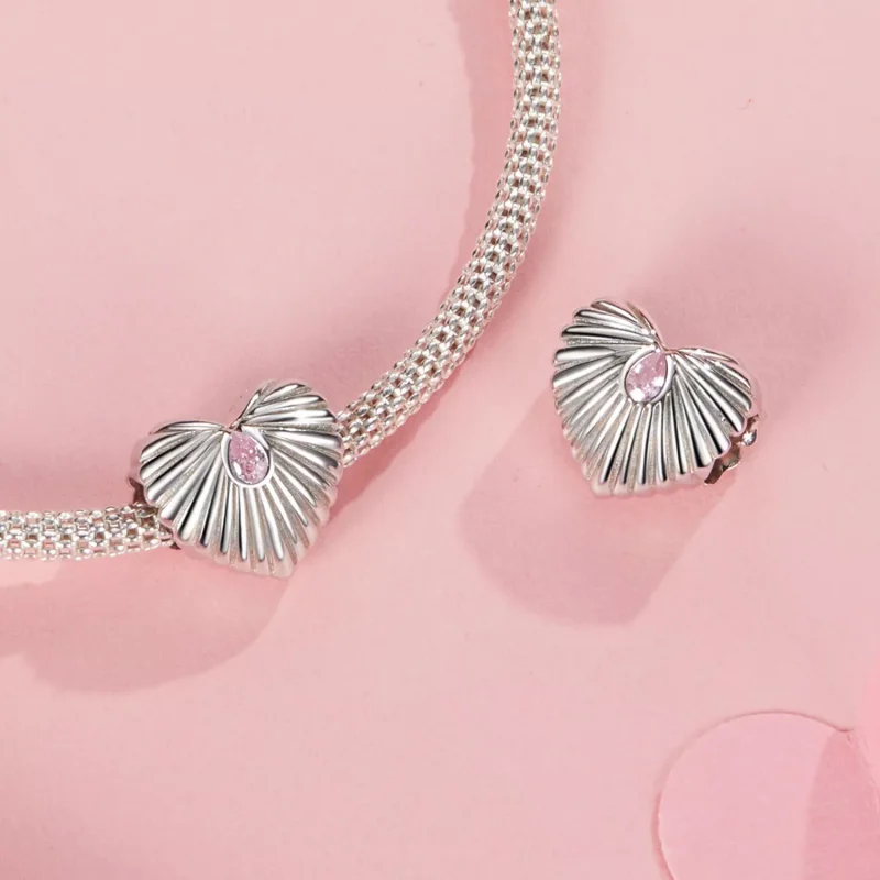 (resim) PANDORA Tarzı Kalp Charm - SCC2693 - Görüntüle 4