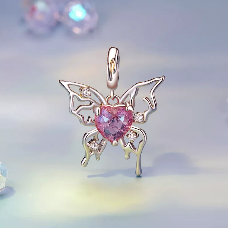 (resim) PANDORA Tarzı Kanlı Kelebek Charm - SCC2696 - Görüntüle 2