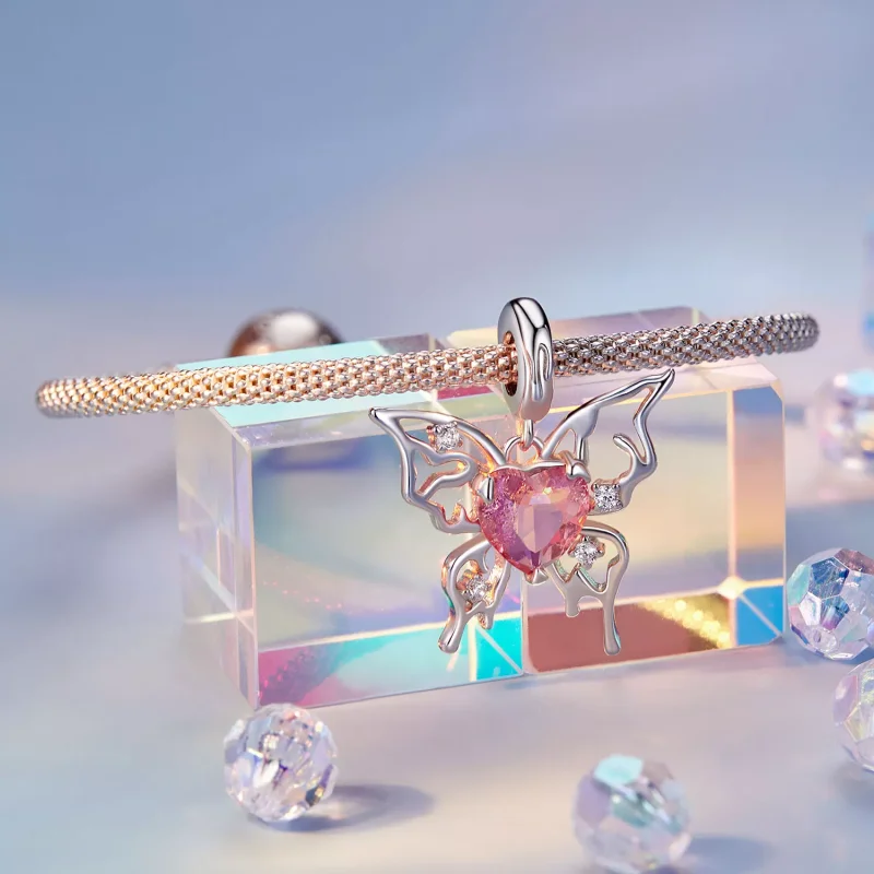 (resim) PANDORA Tarzı Kanlı Kelebek Charm - SCC2696 - Görüntüle 3