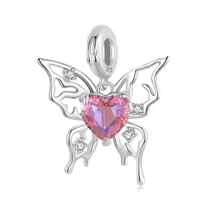 (resim) PANDORA Tarzı Kanlı Kelebek Charm - SCC2696
