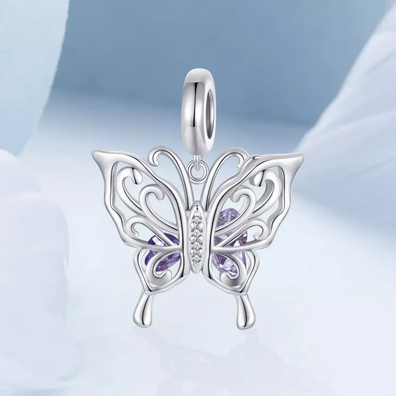 (resim) PANDORA Tarzı Kelebek Charm - BSC969 - Görüntüle 2