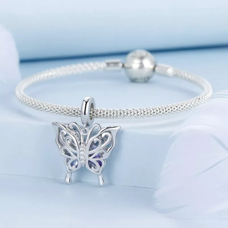(resim) PANDORA Tarzı Kelebek Charm - BSC969 - Görüntüle 3