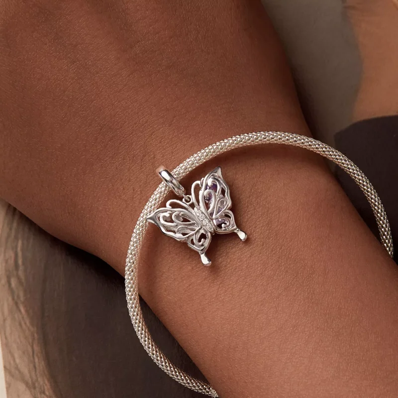 (resim) PANDORA Tarzı Kelebek Charm - BSC969 - Görüntüle 5