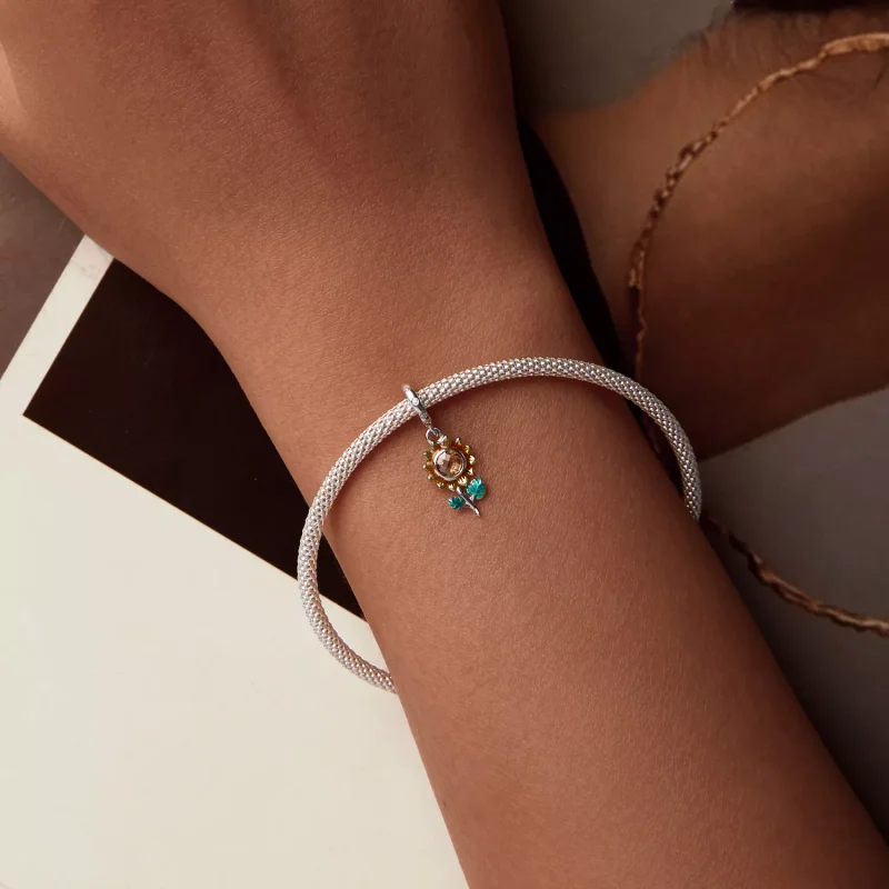 (resim) PANDORA Stil Ayçiçeği Asılı Boncuk - SCX151 - Görüntüle 5