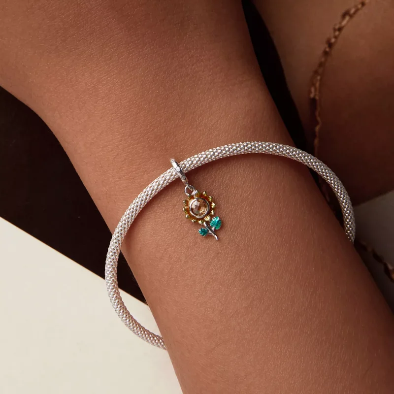 (resim) PANDORA Stil Ayçiçeği Asılı Boncuk - SCX151 - Görüntüle 6