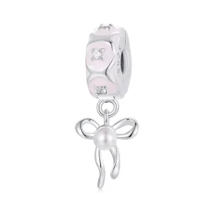 (resim) PANDORA Stil Bale Fiyonu Konumlandırma Toka Charm'ı - SCC2763