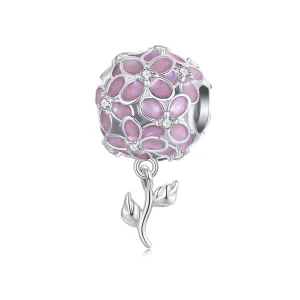 (resim) PANDORA Stil Pembe Çiçek Top Boncukları - SCC2738