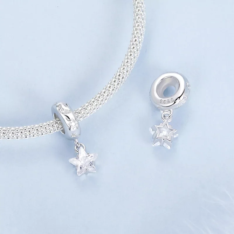 (resim) PANDORA Stili Starlight Silikon Ara Parça Boncuk - BSC984 - Görüntüle 4