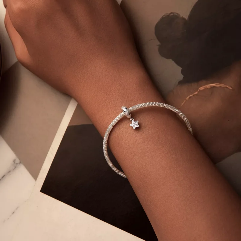 (resim) PANDORA Stili Starlight Silikon Ara Parça Boncuk - BSC984 - Görüntüle 6