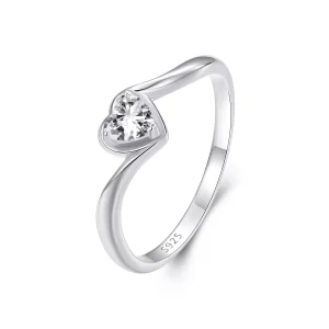 (resim) PANDORA Style Exquisite Love Mozanit Yüzük (Tek Sertifika) - MSR047