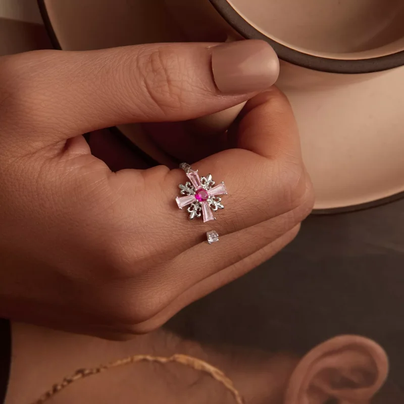 (resim) PANDORA Style Iris Cross Açık Halka - BSR526-E - Görüntüle 7