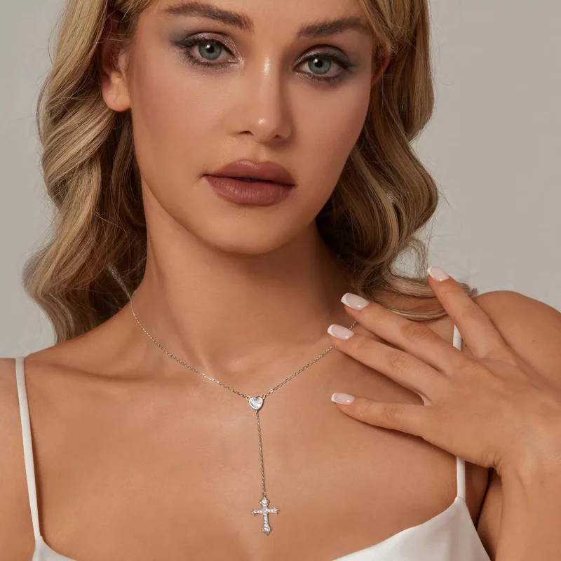 (resim) PANDORA Tarzı Haç Kolye - BSN384 - Görüntüle 6