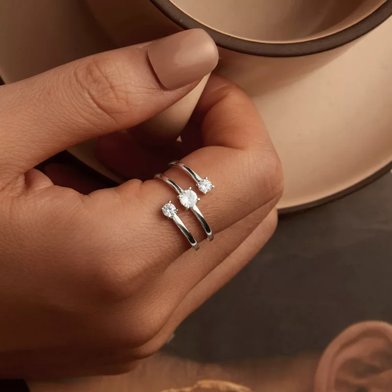 (resim) PANDORA Tarzı Işıltılı Wrap Yüzük - BSR532-E - Görüntüle 4