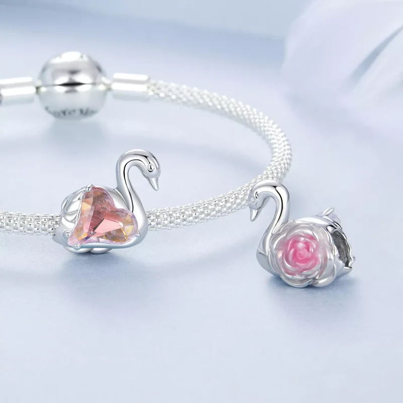 (resim) PANDORA Tarzı Kuğu Boncuk - BSC980 - Görüntüle 4