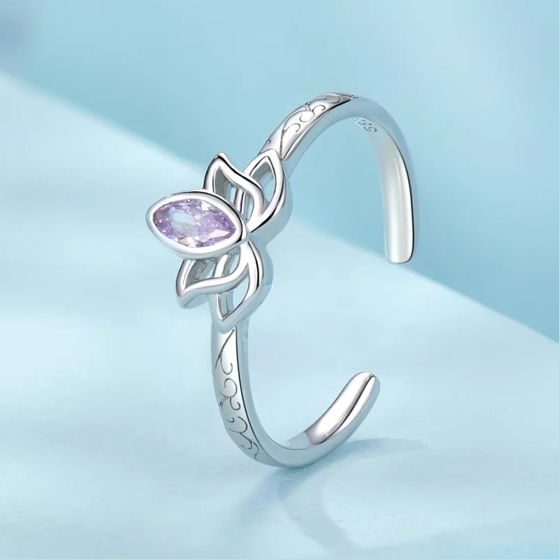 (resim) PANDORA Tarzı Lotus Yüzük - SCR1020-E - Görüntüle 2