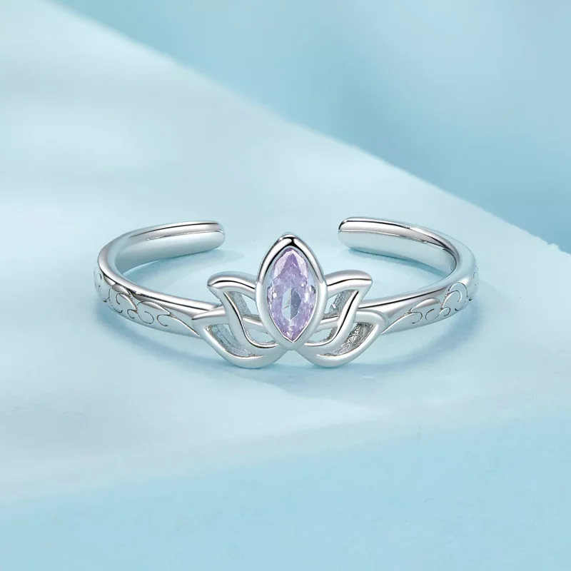 (resim) PANDORA Tarzı Lotus Yüzük - SCR1020-E - Görüntüle 3