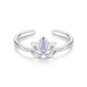 (resim) PANDORA Tarzı Lotus Yüzük - SCR1020-E