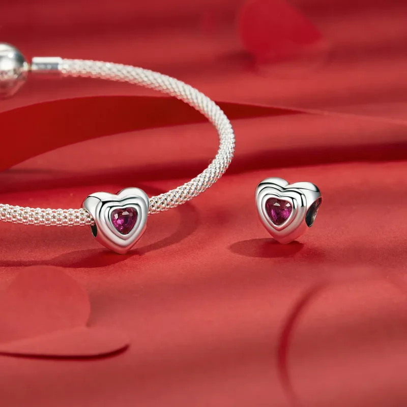 (resim) PANDORA Stil Aşk Kalp Klasik Halo charm - SCC2776 - Görüntüle 4
