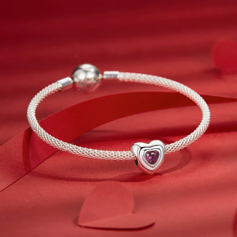 (resim) PANDORA Stil Aşk Kalp Klasik Halo charm - SCC2776 - Görüntüle 5