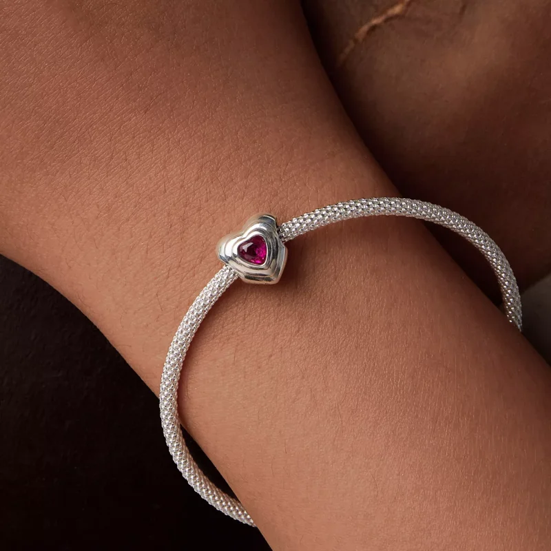 (resim) PANDORA Stil Aşk Kalp Klasik Halo charm - SCC2776 - Görüntüle 7